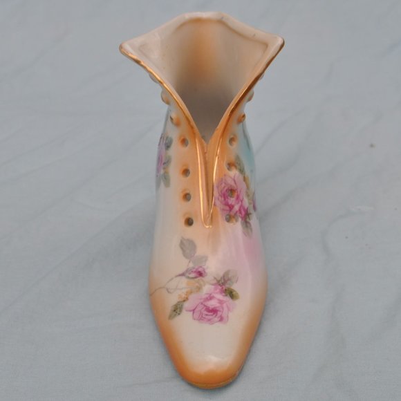 R S Prussia porcelain Victorian boot shoe figurine planter? (479w) - Picture 6 of 9